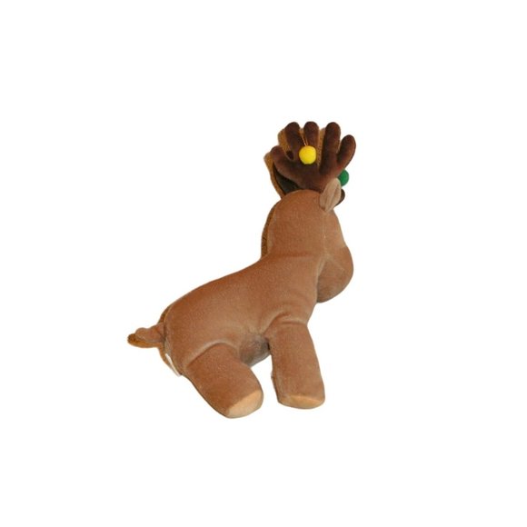 New Enesco Precious Moments Tender Tails Reindeer Plush Bean Bag 7" Lgth Stuffed - Picture 5 of 10